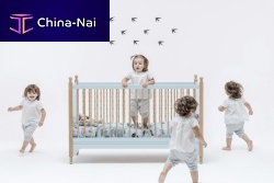 Contemporary baby bed wooden