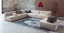 Modular sofa 275 GLAMcontemporaryfabricleather