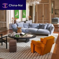 Modular sofa MONCLOUDcontemporaryfabricwhite