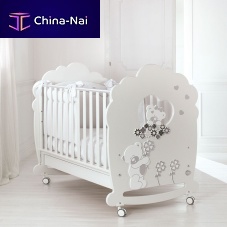 Contemporary baby bed SERENATAwooden