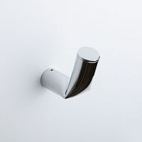 Contemporary coat hook FOLD chromed metalbrassindividual