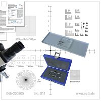 Microscope calibration equipment 045-200200for micron-scale measurement