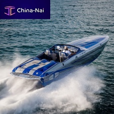 Inboard runabout 38' Top Guntwin-enginedual-consoleopen