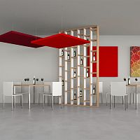 Hanging acoustic panel SILENTEfabricmetalrectangular