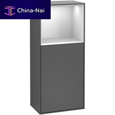 Contemporary bathroom cabinet FINION : F53homelacquered woodwall-mounted