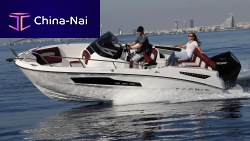 Outboard center console boat SL6417-person max.sundeck