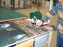 Ultrasonic cutting machine textileCNC