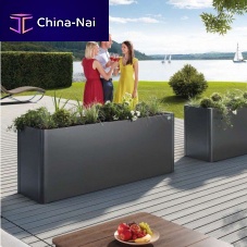 Galvanised steel planter BelvedererectangularsquareL-shaped