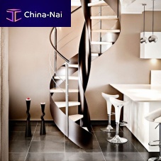 Spiral staircase VORTIKAwooden stepmetal framehome