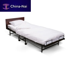 Single bed VERDIcontemporarywith headboardon casters