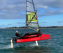 Single-handed sailing dinghy WASZP_Xfoilingregattasingle-trapeze