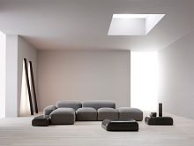 Modular sofa LAPIScontemporaryfabricbrown