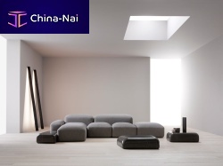 Modular sofa LAPIScontemporaryfabricbrown