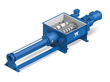 Progressive cavity pump KL-R Triplexslurrywith electric motorself-priming