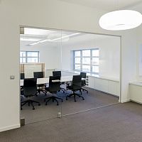 Removable partition glassfor officestransparent
