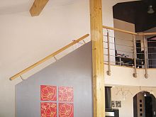 Wooden handrail