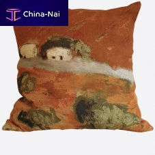 Linen pillow case DOS CASITAS