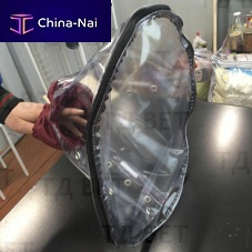 Oxygen veterinary mask transparent
