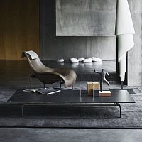 Contemporary coffee table Diesisglasswoodenmarble