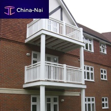 Balcony with bars wooden