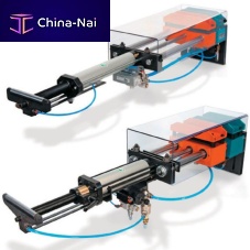 Pneumatic feeder motorizedfor presses