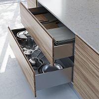 Concealed drawer runner PROGRESSAfull-extensionsteel70 kg