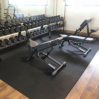 Recycled rubber flooring PAV HDindoorfor fitness facilitiesfor sports activities