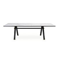 Contemporary table MAATanodized aluminummarblerectangular