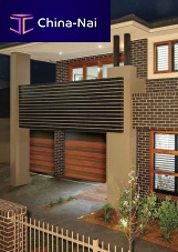 Hollow brick NUVOembossedfor facadebrown