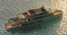 Cruising super-yacht ace500raised pilothousedisplacementsteel
