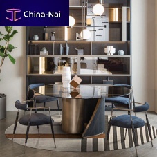 Contemporary chair FRAMEindoorfabricmetal base