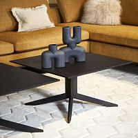 Contemporary coffee table SOTOwood veneerashash base