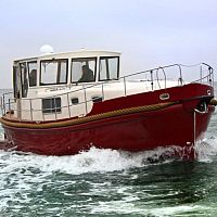 Inboard houseboat 1150wheelhousecanal4-person max.