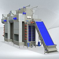 Hot air dryer L10P13continuousfor the food industryfor the pharmaceutical industry