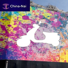 Indoor wall-covering outdoorfabricprinted