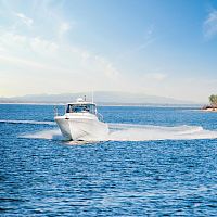 Outboard day fishing boat BONITO 32 OBtwin-enginehard-topfiberglass