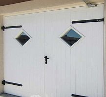 Swing garage door woodenmanualinsulated