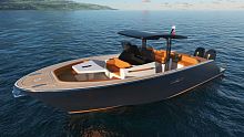 Outboard express cruiser LIPARI 31twin-engineopencenter console