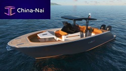 Outboard express cruiser LIPARI 31twin-engineopencenter console