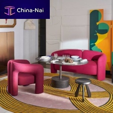 Contemporary sofa Dudetfabricgraywhite