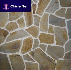 Natural stone floor covering CRAZYtiletexturedmarble look