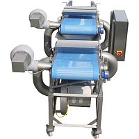 Dry air dryer continuousfor the food industrywith belt conveyor