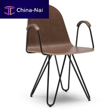 Contemporary chair TEARDROPindoorfabricleather