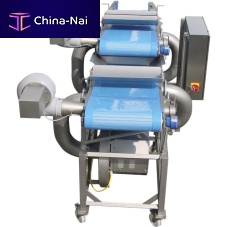 Dry air dryer continuousfor the food industrywith belt conveyor