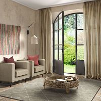 Upholstery fabric FLAXfor curtainplainlinen