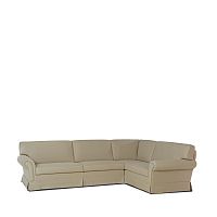 Corner sofa ALICEtraditionalleather4-seater