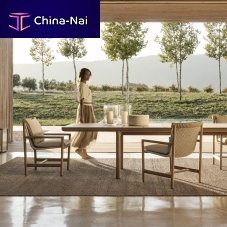 Contemporary dining chair AMANUoutdoorfabricCanax®