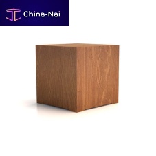 Contemporary pouf solid wood