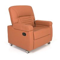 Manual chemotherapy chair P-KL-0062-sectionon castersadjustable backrest