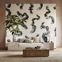 Interior wall covering TSAURIfabricprintedfabric look